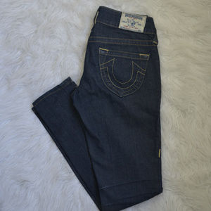 True Religion Stella dark wash skinny jeans